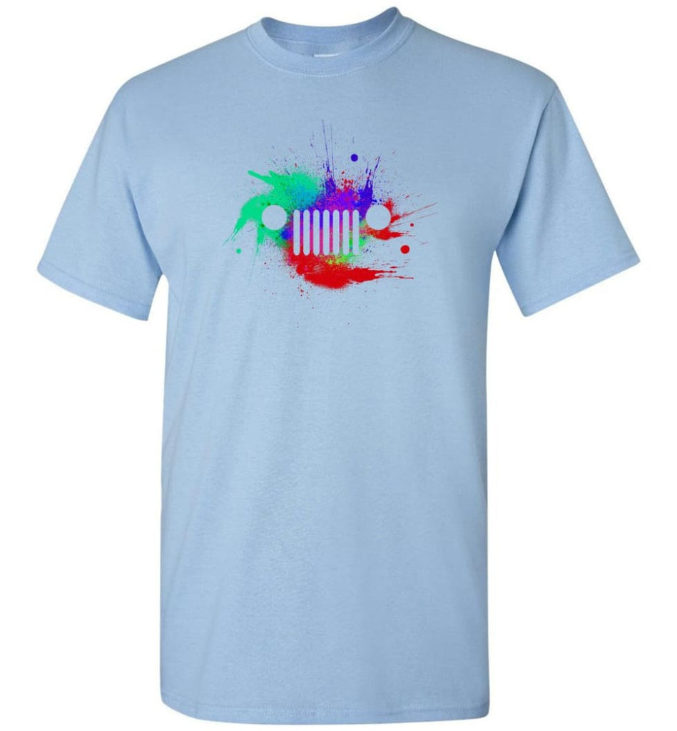 Watercolor Jeep Grill - T-Shirt - Light Blue / S - T-Shirt