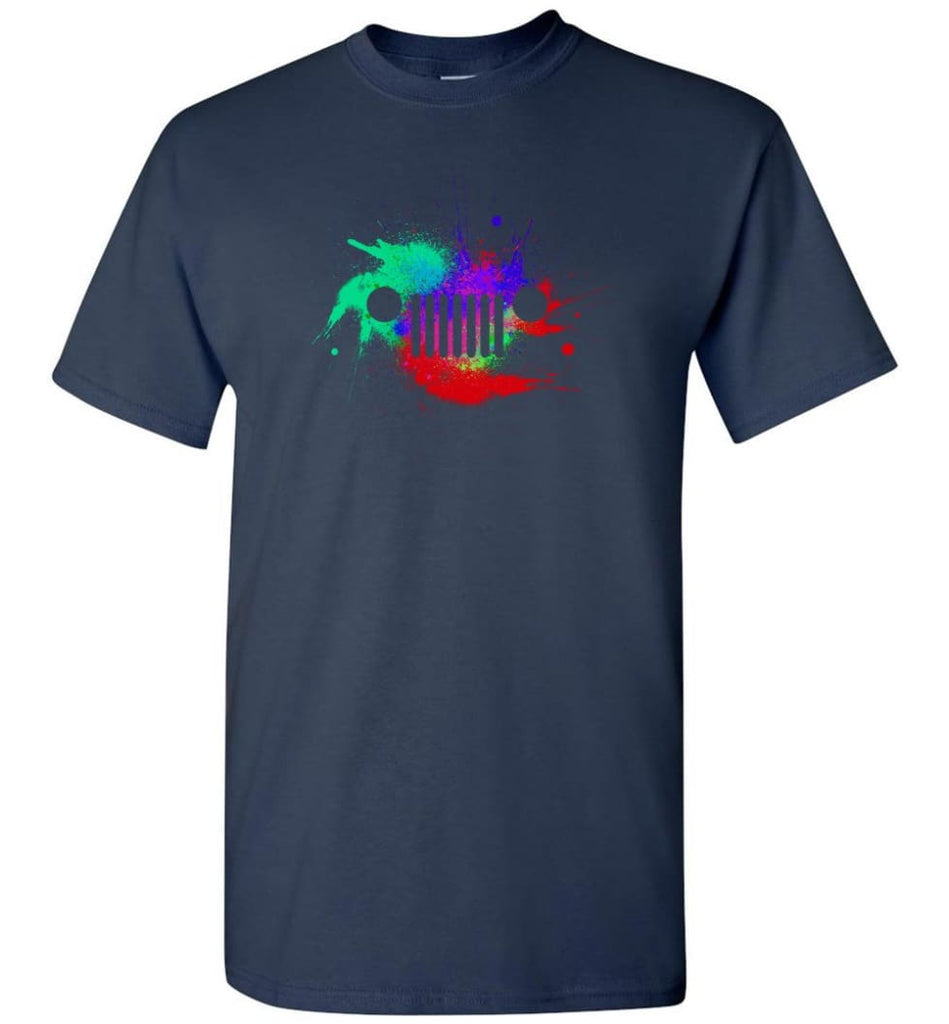 Watercolor Jeep Grill - T-Shirt - Navy / S - T-Shirt
