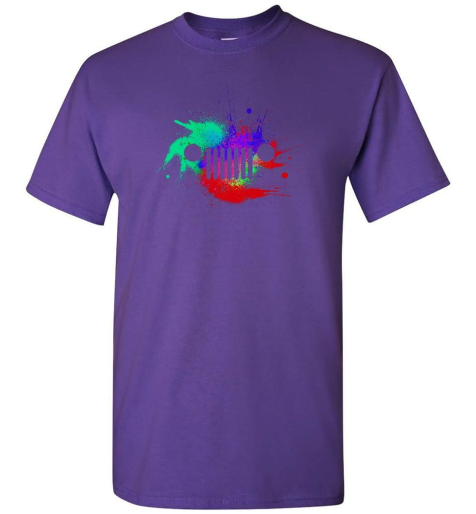 Watercolor Jeep Grill - T-Shirt - Purple / S - T-Shirt