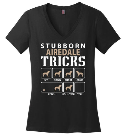 Weightlifting Ugly Christmas Sweater Ladies V-Neck - Black / M
