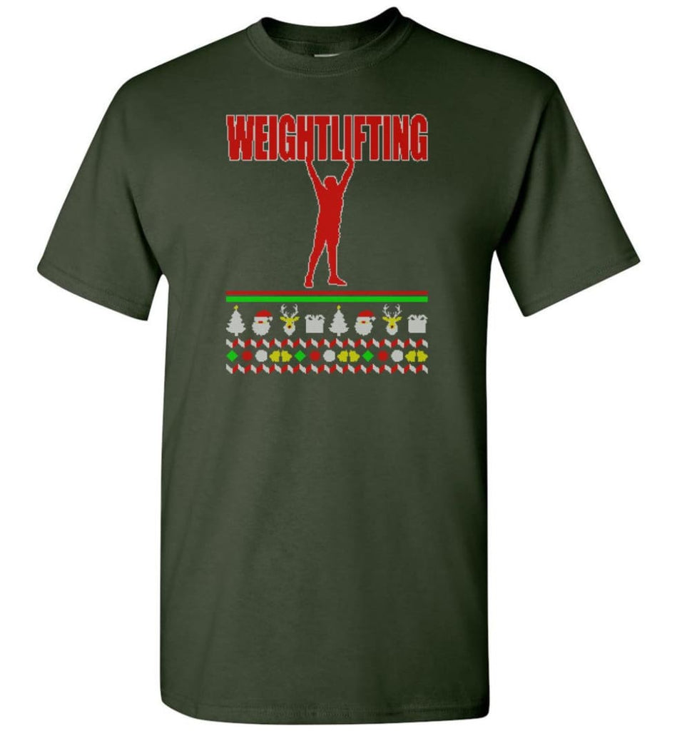 Weightlifting Ugly T-Shirt - Forest Green / S
