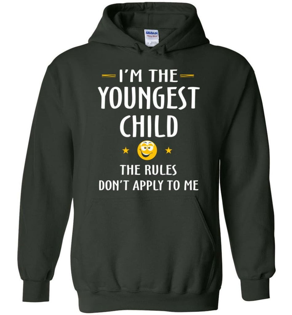 Youngest Child Shirt Funny Gift For Youngest Child Hoodie - Forest Green / M