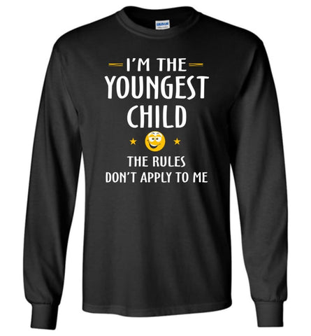Youngest Child Shirt Funny Gift For Youngest Child - Long Sleeve T-Shirt - Black / M