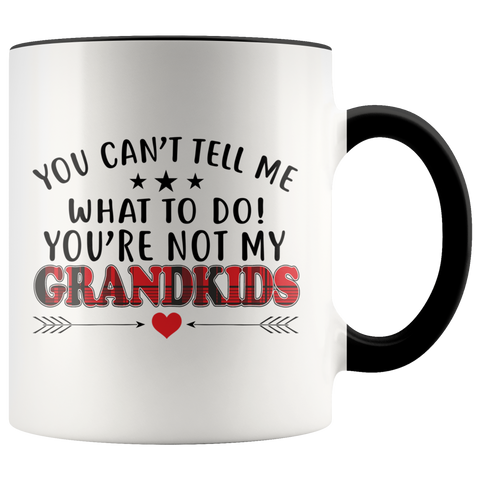 You Cant Tell Me What To Do Youre Not My Grandkids Premium Accent Mug