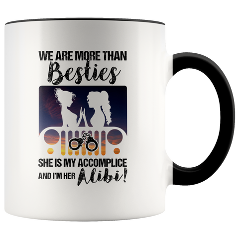 we are more than besties Funny Jeep Lover Gift For Girlfriends LGQT Premium Accent Mug