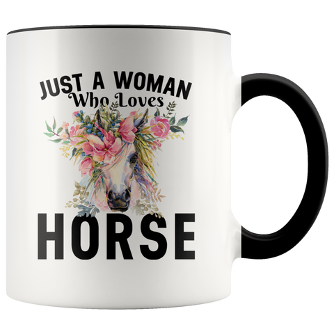 Horse Lover Just A Woman Who Loves Horse Premium Accent Mug